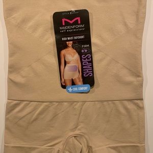 Maidenform high waist boys short firm shapes large